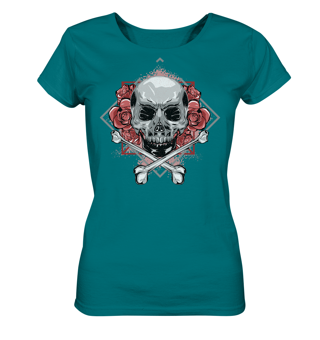 Cargirl_Roseskull Ladies Organic Shirt