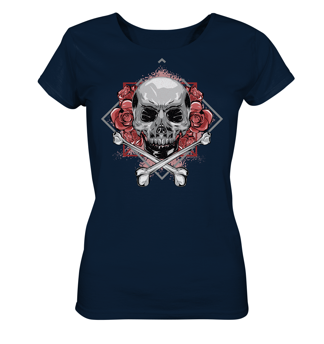 Cargirl_Roseskull Ladies Organic Shirt