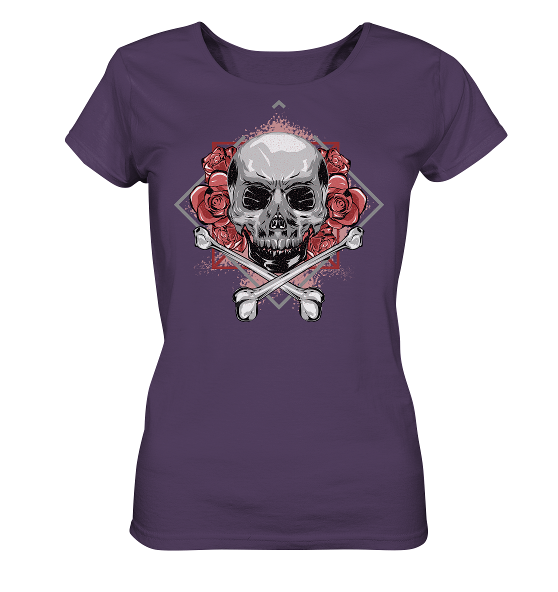 Cargirl_Roseskull Ladies Organic Shirt