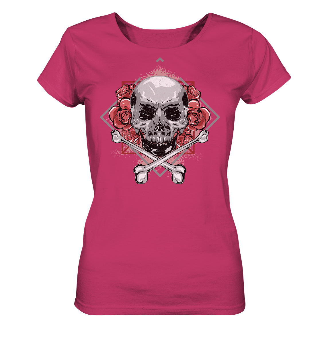 Cargirl_Roseskull Ladies Organic Shirt