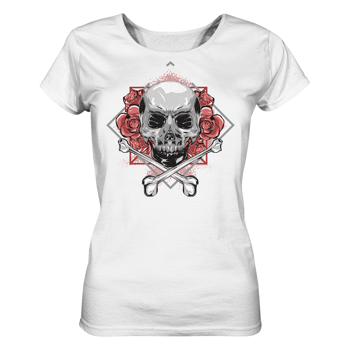 Cargirl_Roseskull Ladies Organic Shirt